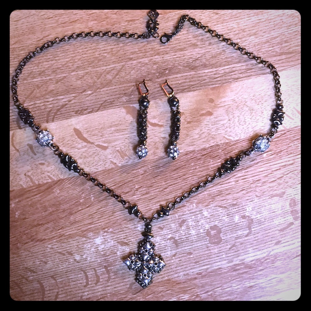 Sergio Gutierrez Black Chrome & Swarovski Crystals